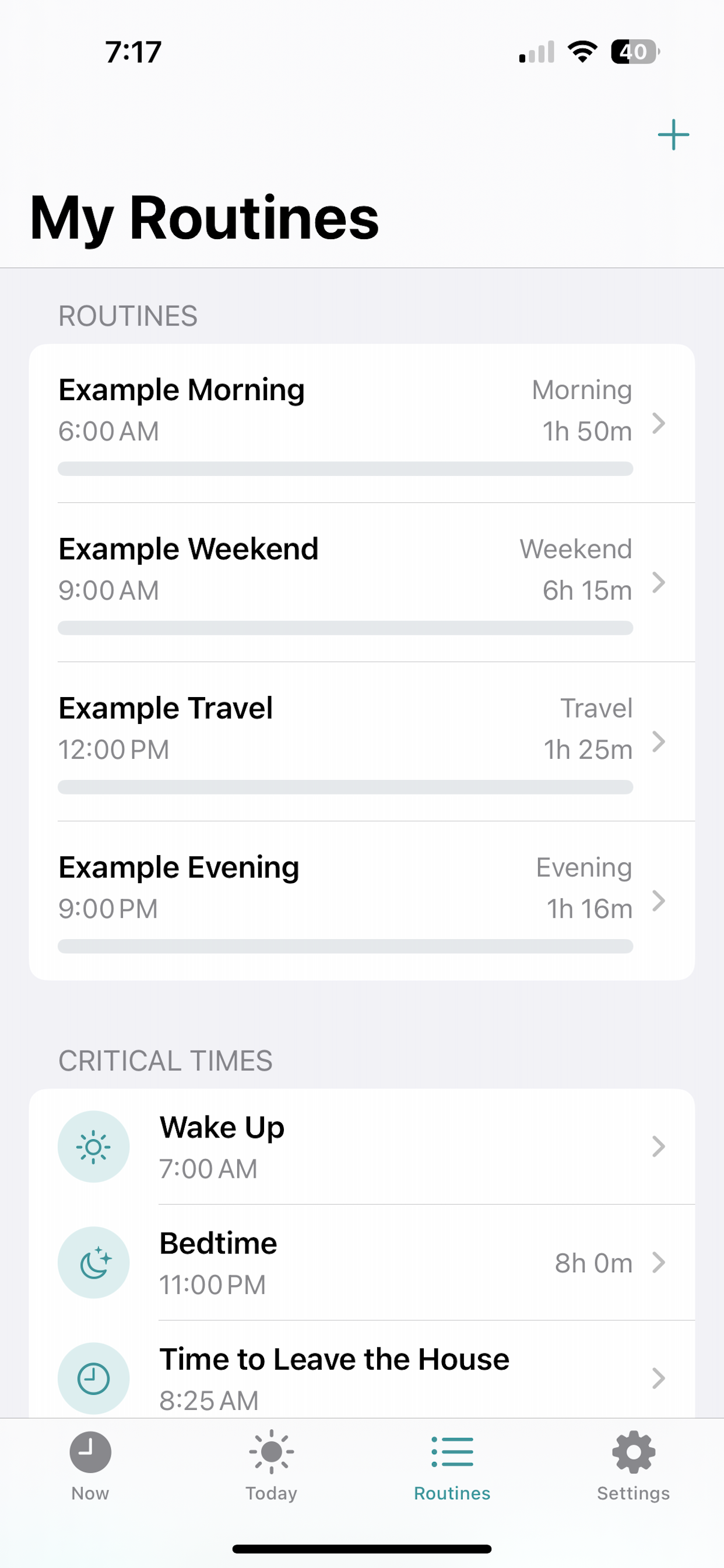 My Routines
