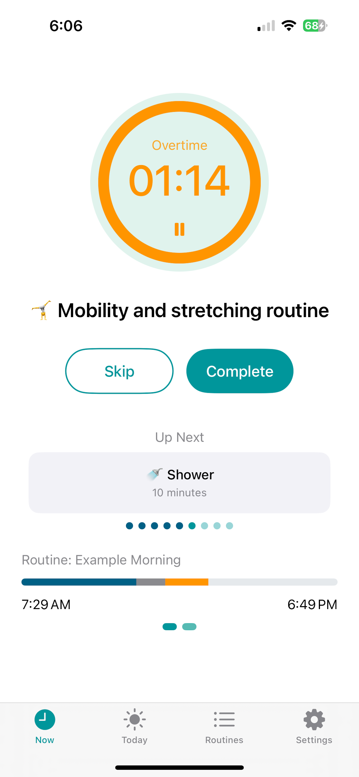 Activity Completion